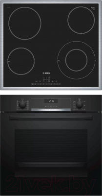 

Комплект встраиваемой техники Bosch, HBG517EB0R + PKF645FP1