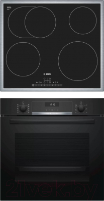 

Комплект встраиваемой техники Bosch, HBG517EB1R + PKB645F17