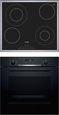 

Комплект встраиваемой техники Bosch, HBG536HB0R + PKG645FP1G