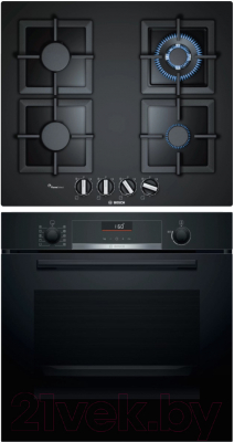 

Комплект встраиваемой техники Bosch, HBG536HB0R + PPH6A6B20R