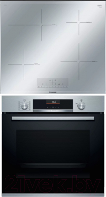 

Комплект встраиваемой техники Bosch, HBG536HS0R + PIF679FB1E