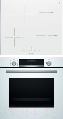 

Комплект встраиваемой техники Bosch, HBG536HW0R + PIF672FB1E