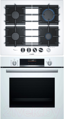 

Комплект встраиваемой техники Bosch, HBG536HW0R + PPP6A2M90R