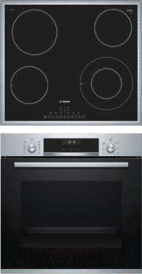 

Комплект встраиваемой техники Bosch, HBG537ES0R + PKF645FP1