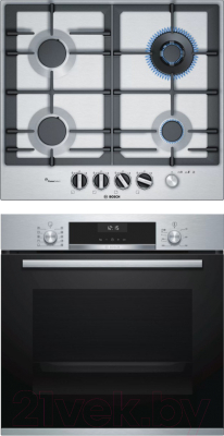 

Комплект встраиваемой техники Bosch, HBG537ES0R + PCH6A5M90R