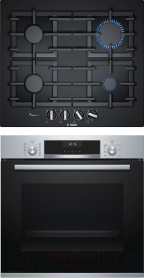 

Комплект встраиваемой техники Bosch, HBG537ES0R + PPP6A6C90R