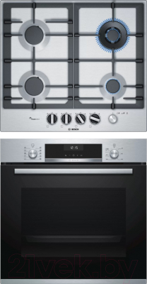 

Комплект встраиваемой техники Bosch, HBG537NS0R + PCH6A5M95R