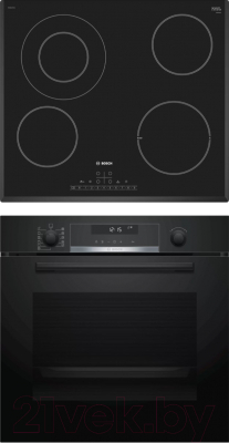

Комплект встраиваемой техники Bosch, HBG538EB6R + PKF651FP1E