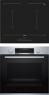 

Комплект встраиваемой техники Bosch, HBG578FS6R + PVQ611FC5E