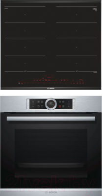 

Комплект встраиваемой техники Bosch, HBG632BS1 + PXX675DV1E