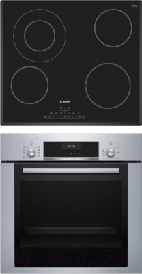 

Комплект встраиваемой техники Bosch, HBJ314ES0R + PKF651FP1E