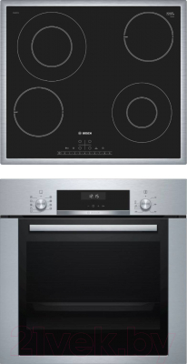 

Комплект встраиваемой техники Bosch, HBJ314ES0R + PKG645FP1G