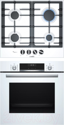 

Комплект встраиваемой техники Bosch, HBG537NW0R + PCP6A2B95R