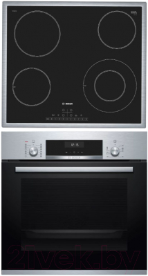 

Комплект встраиваемой техники Bosch, HIJ517YS0R + PKF645FP1