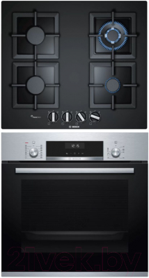 

Комплект встраиваемой техники Bosch, HIJ517YS0R + PPH6A6B20R