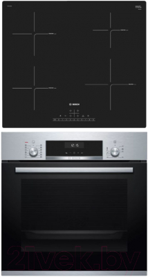 

Комплект встраиваемой техники Bosch, HIJ517YS0R + PUE611FB1E