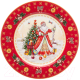 Тарелка столовая обеденная Lefard Дед Мороз / 85-1708 (красный) - 