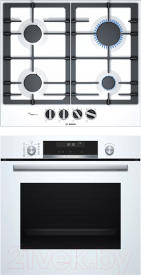 

Комплект встраиваемой техники Bosch, HBG538EW6R + PCP6A2B95R