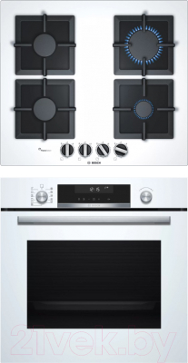 

Комплект встраиваемой техники Bosch, HBG538EW6R + PPP6A2B20