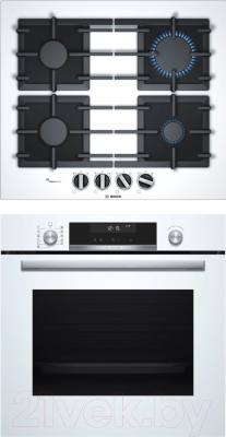 

Комплект встраиваемой техники Bosch, HBG538EW6R + PPP6A2B90R