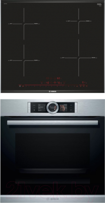 

Комплект встраиваемой техники Bosch, HBG636BS1 + PIE675DC1E