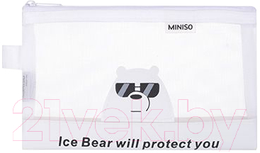 Папка для тетрадей Miniso We Bare Bears. Белый медведь / 3274