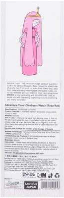 Часы наручные детские Miniso Adventure Time / 9956 (красная роза)