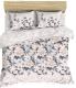 Комплект постельного белья ВАСИЛИСА Пионовый шик 1.5 / 218141 -