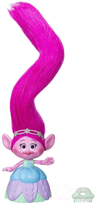 Фигурка коллекционная Hasbro Trolls Поппи с супер длинными волосами / C1305EU4