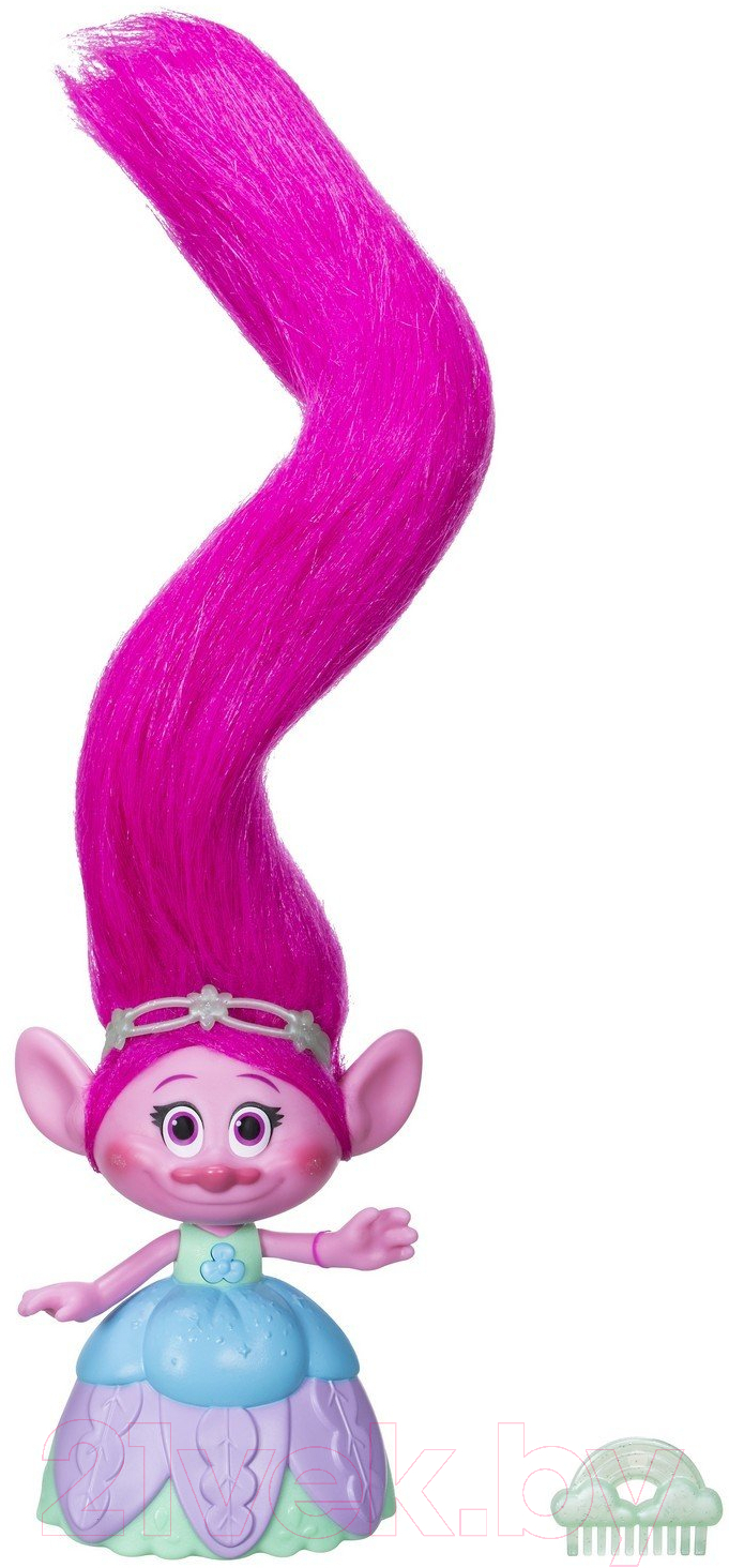 Фигурка коллекционная Hasbro Trolls Поппи с супер длинными волосами / C1305EU4