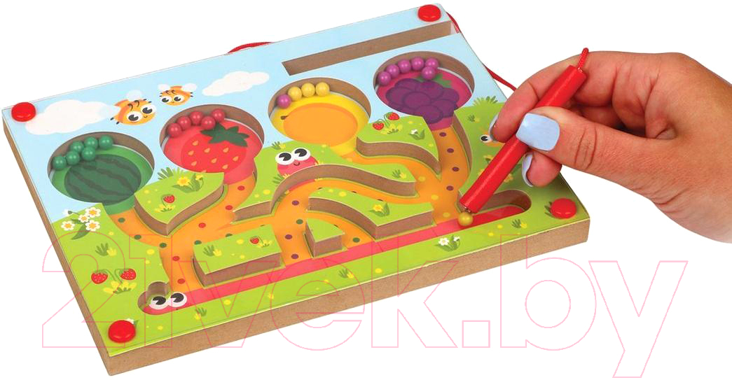 Развивающая игра Mapacha Лабиринт магнитный. Ягодки / 76799 — фото 2