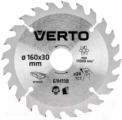 Пильный диск Verto 61H118