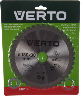 Пильный диск Verto 61H106
