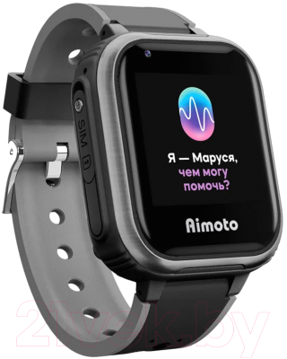 Умные часы детские Aimoto IQ 4G / 8108802 (черный)