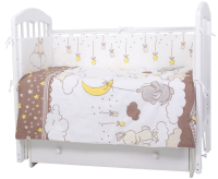 Комплект постельный для новорожденных Топотушки Звездная ночь / 611/2 (капучино) - 