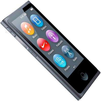 MP3-плеер Apple iPod nano 16Gb ME971RU/A (серый) - вид сбоку