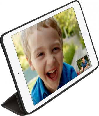 Чехол для планшета Apple iPad Air Smart Case MF051ZM/A (Leather Black) - вполоборота