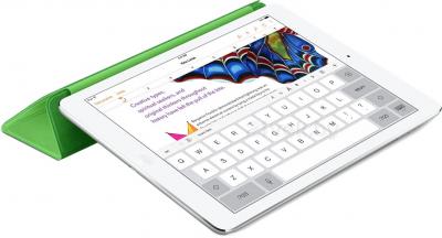 Чехол для планшета Apple iPad mini Smart Cover MF062ZM/A (Green) - в раскрытом виде