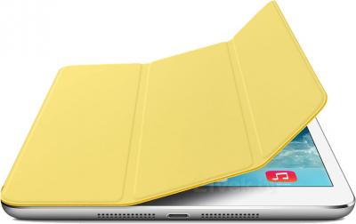 Чехол для планшета Apple iPad mini Smart Cover MF063ZM/A (желтый) - с белым айпадом