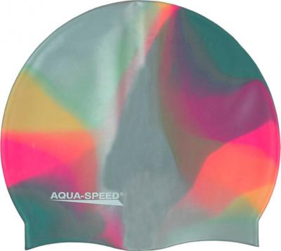 Шапочка для плавания Aqua Speed Bunt 113 (Pink-Gray) - общий вид