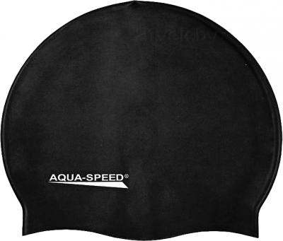 Шапочка для плавания Aqua Speed Junior 129 (Black) - общий вид