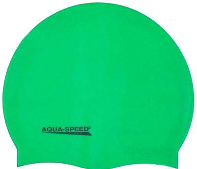 Шапочка для плавания Aqua Speed Mono 111 (Green) - общий вид
