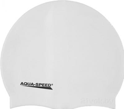 Шапочка для плавания Aqua Speed Mono 111 (White) - общий вид