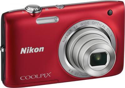 Компактный фотоаппарат Nikon Coolpix S2800 (Red) - общий вид