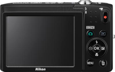 Компактный фотоаппарат Nikon Coolpix S2800 (Black) - вид сзади