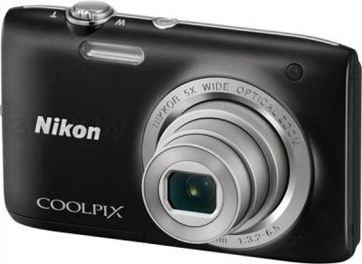 Компактный фотоаппарат Nikon Coolpix S2800 (Black) - общий вид