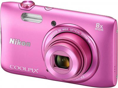 Компактный фотоаппарат Nikon Coolpix S3600 (Pink) - общий вид