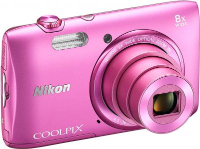 Компактный фотоаппарат Nikon Coolpix S3600 (Pink) - общий вид
