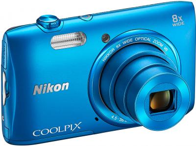 Компактный фотоаппарат Nikon Coolpix S3600 (Blue) - общий вид