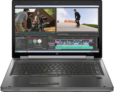 Ноутбук HP EliteBook 8770w (LY590EA) - фронтальный вид